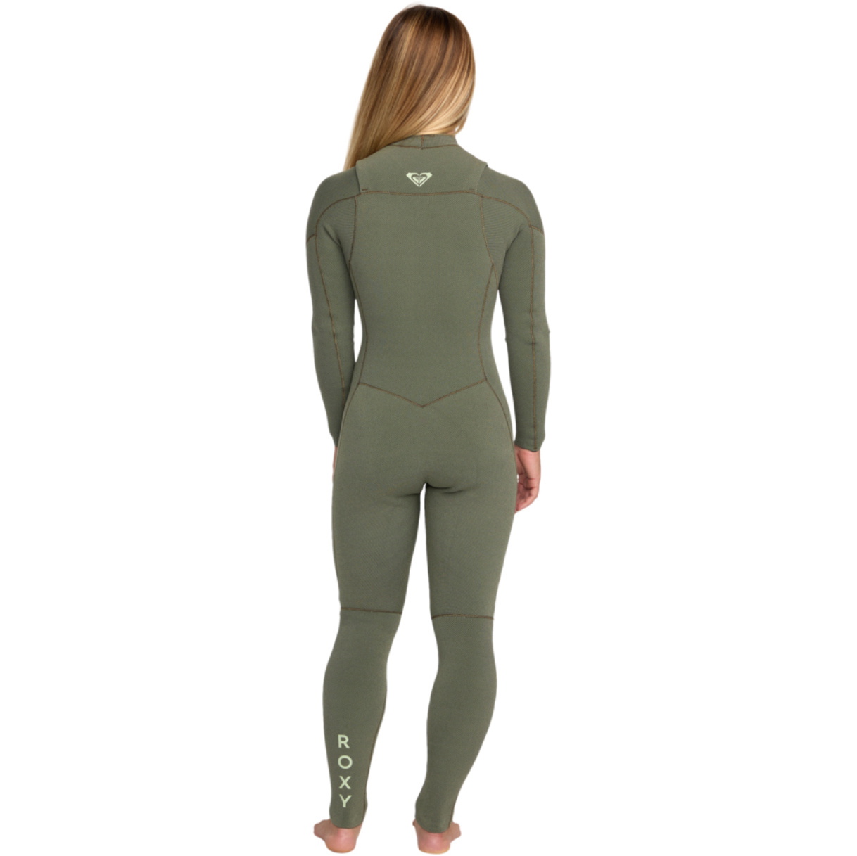 2025 Roxy Womens Elite Xtra Stretch 4/3mm Chest Zip Wetsuit 26BW213504 - Sage